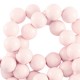Acryl kralen rond 6mm Shiny Touch of pink